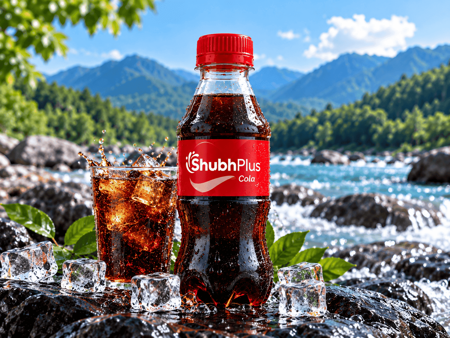 Shubh Plus Cola soft drink 250ml